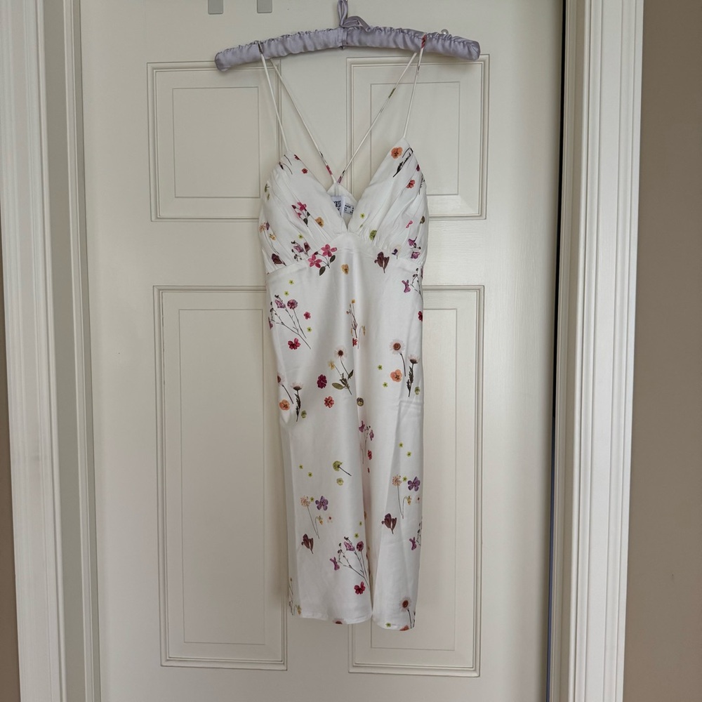 Princess Polly Elegant Cream Mini Dress